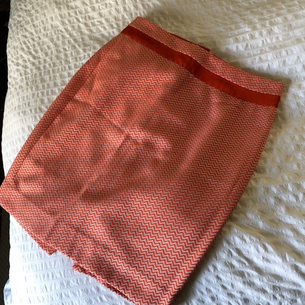 Orange pencil skirt, The Limited